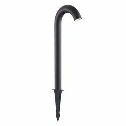 Aqen Curved Neck Bollard Light With Stake | Celestre