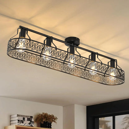 Wexi Linear Cage Ceiling Light Default | Celestre