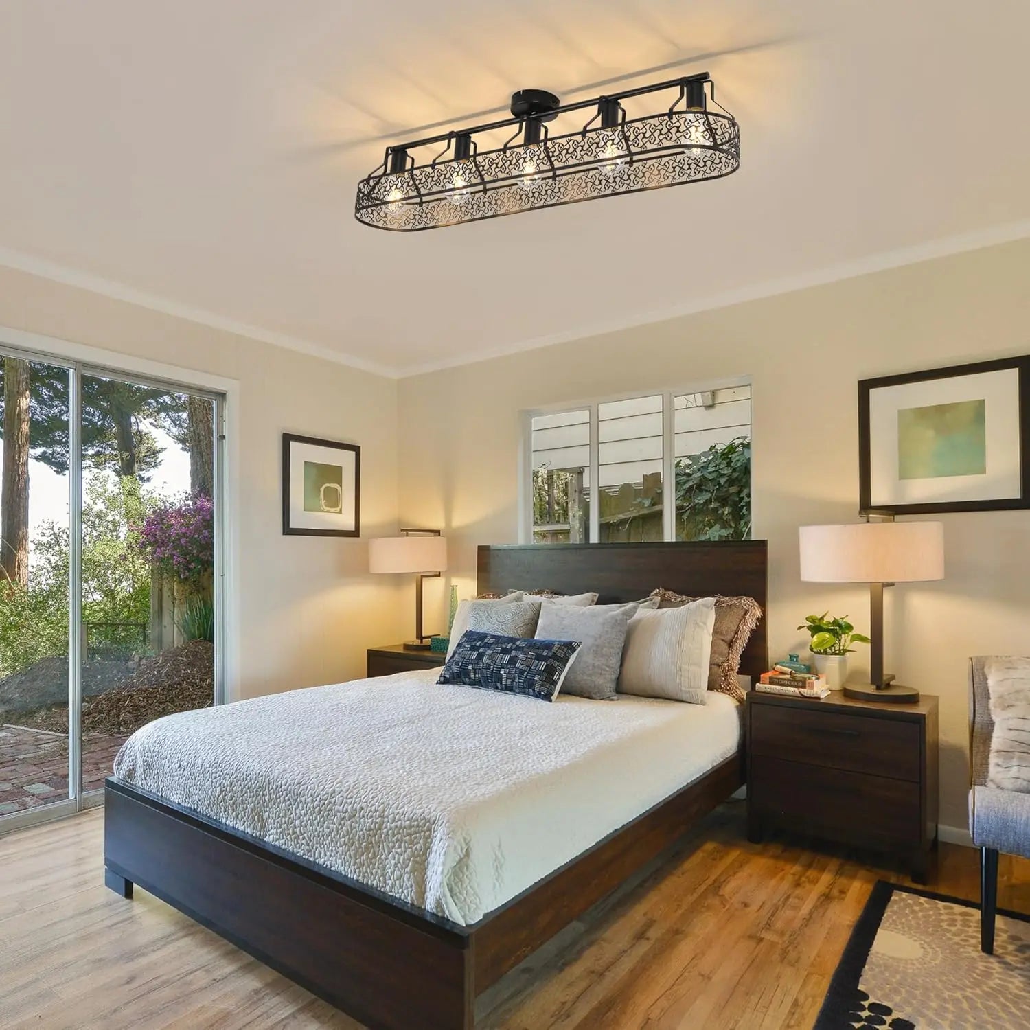 Wexi Linear Cage Ceiling Light | Celestre