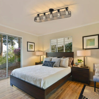 Wexi Linear Cage Ceiling Light | Celestre