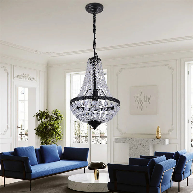 Duno Crystal Basket Chandelier | Celestre