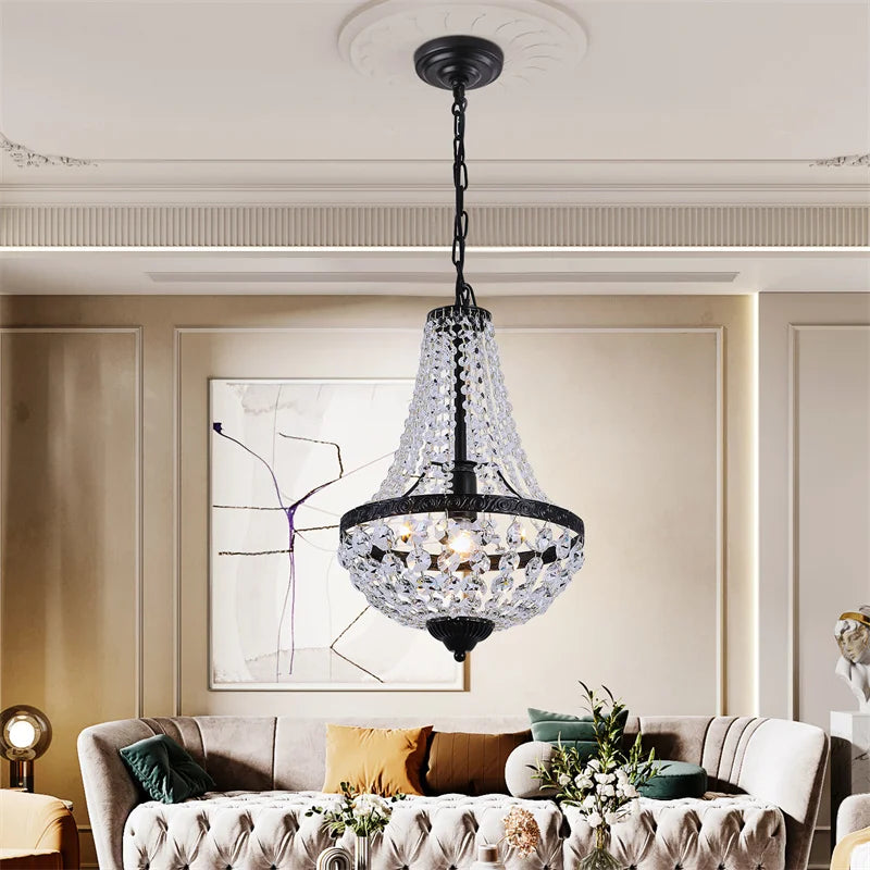 Duno Crystal Basket Chandelier | Celestre