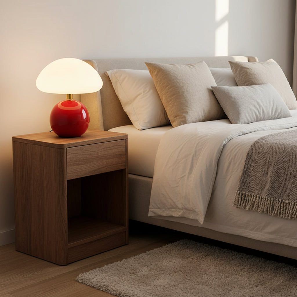 Selva Mushroom Led Table Lamp Red | Celestre