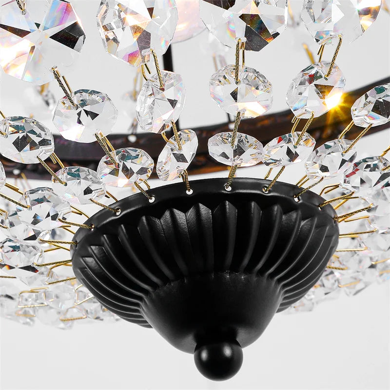 Duno Crystal Basket Chandelier | Celestre