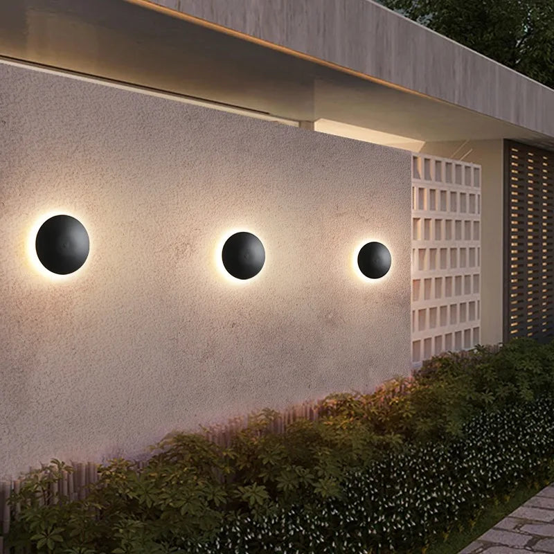 Bria Exterior Round Wall Light | Celestre