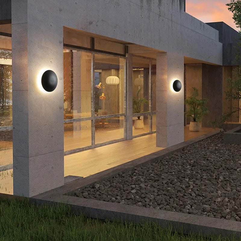 Bria Exterior Round Wall Light | Celestre