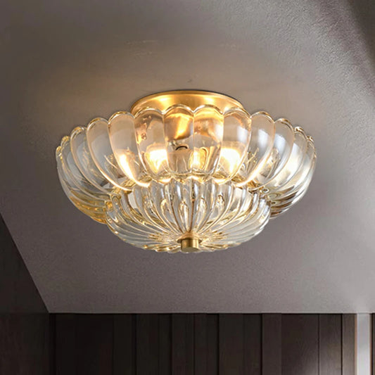 Ziru Scalloped Round Ceiling Light | Celestre