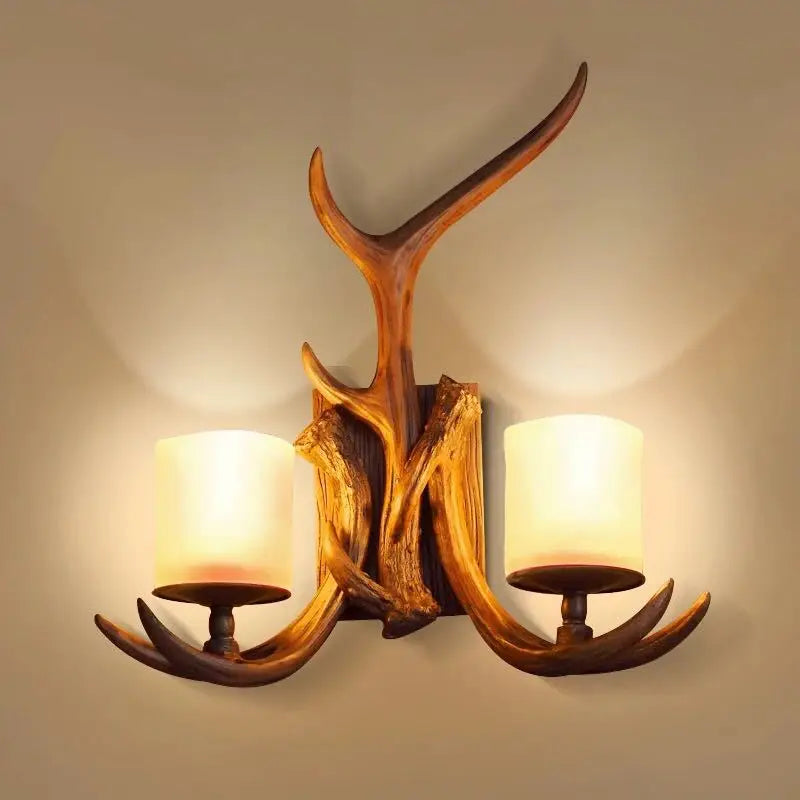 Aster Resin Antler Wall Light 2 Head | Celestre