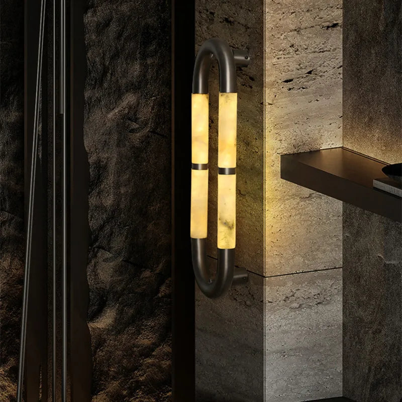 Nola Marble Capsule Wall Light | Celestre