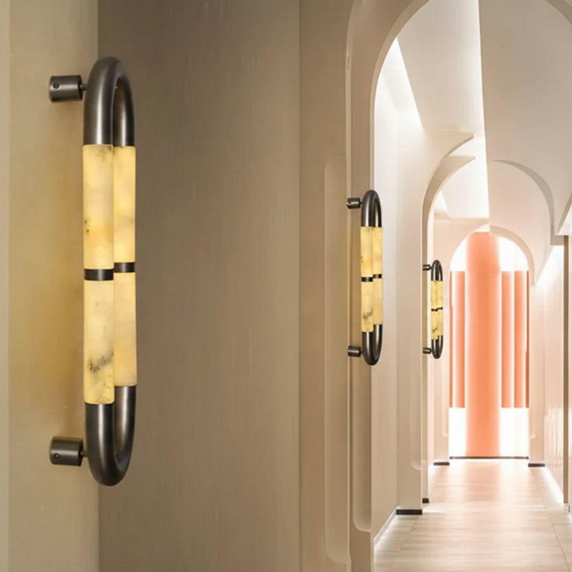Nola Marble Capsule Wall Light | Celestre