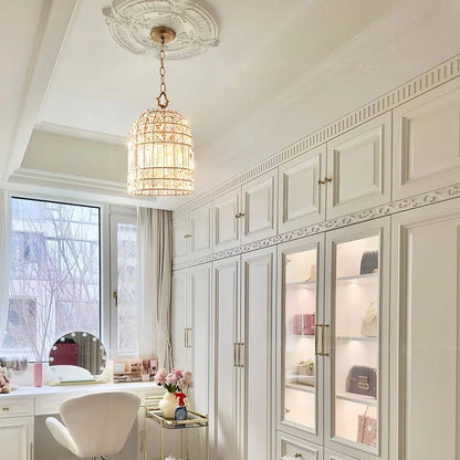 Gori Crystal Birdcage Pendant Light | Celestre