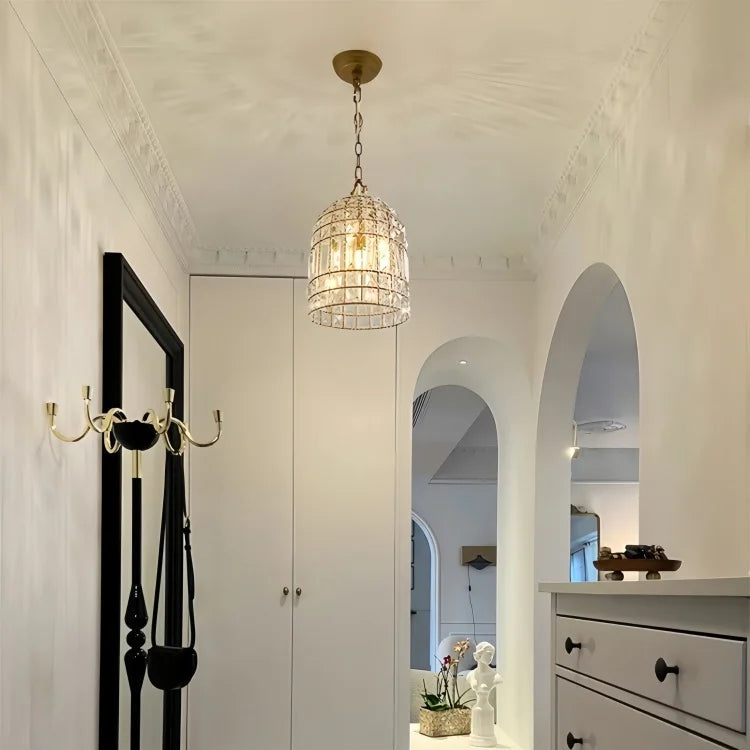 Gori Crystal Birdcage Pendant Light | Celestre