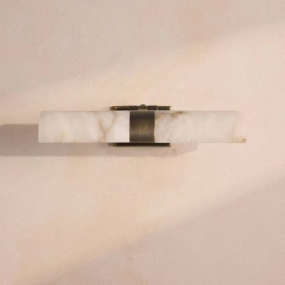Lusi Alabaster Cylindrical Adjustable Wall Light | Celestre