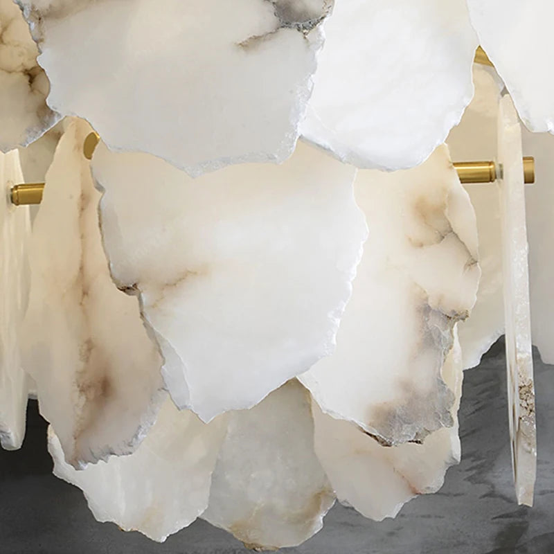 Bura Alabaster Round Ceiling Light | Celestre