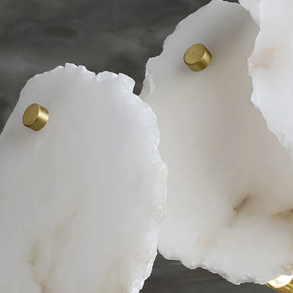 Tiva Round Alabaster Layered Chandelier | Celestre