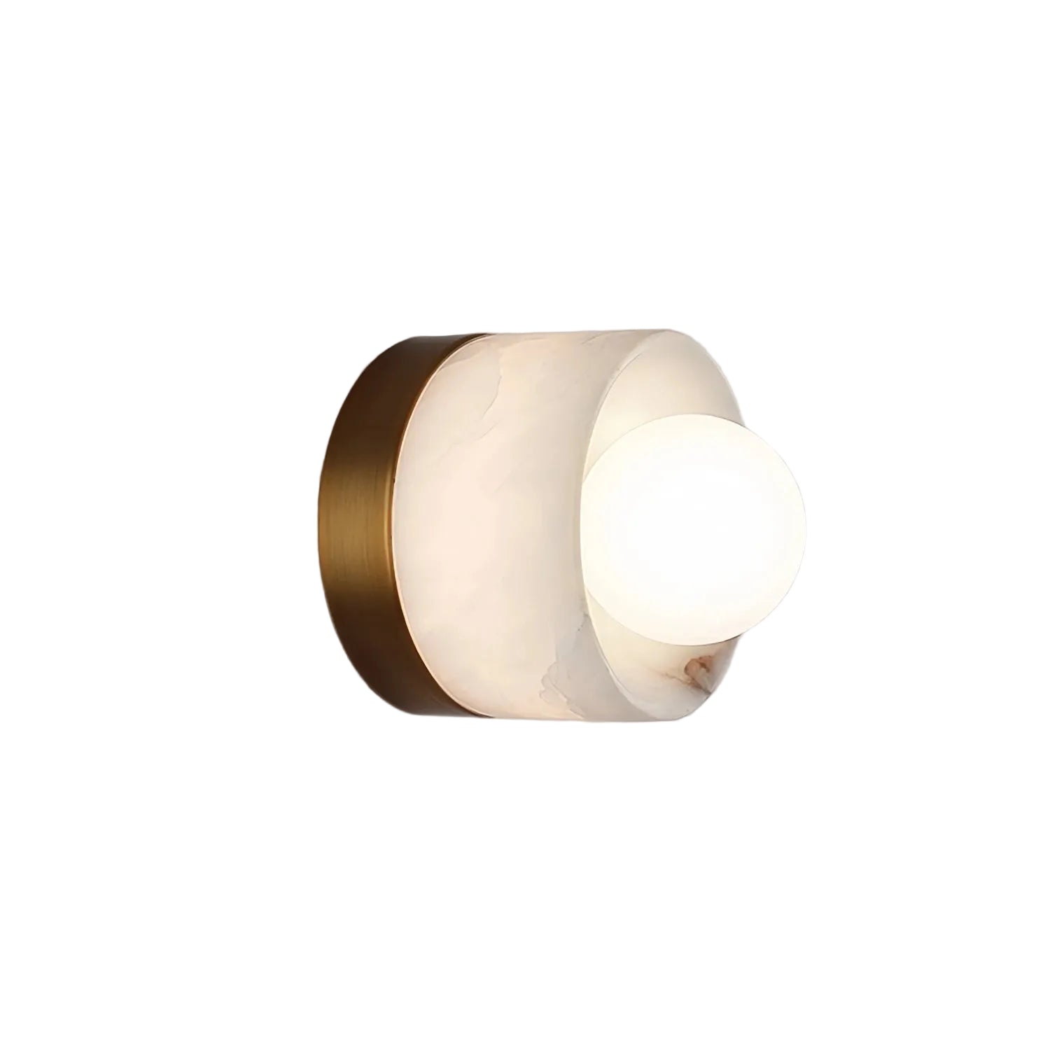 Liri Alabaster Orb Wall Light | Celestre
