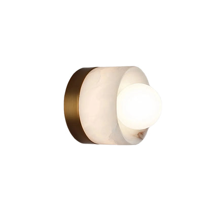 Liri Alabaster Orb Wall Light | Celestre