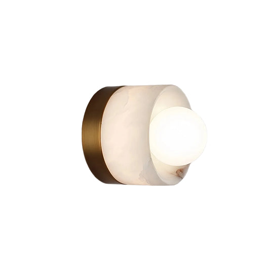 Liri Alabaster Orb Wall Light | Celestre