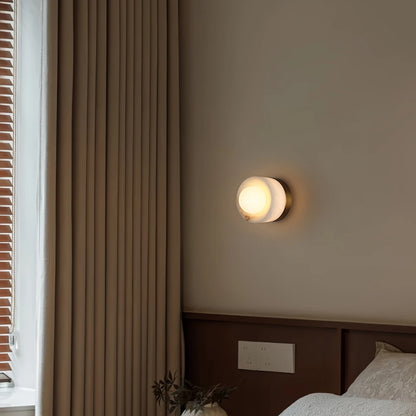 Liri Alabaster Orb Wall Light | Celestre