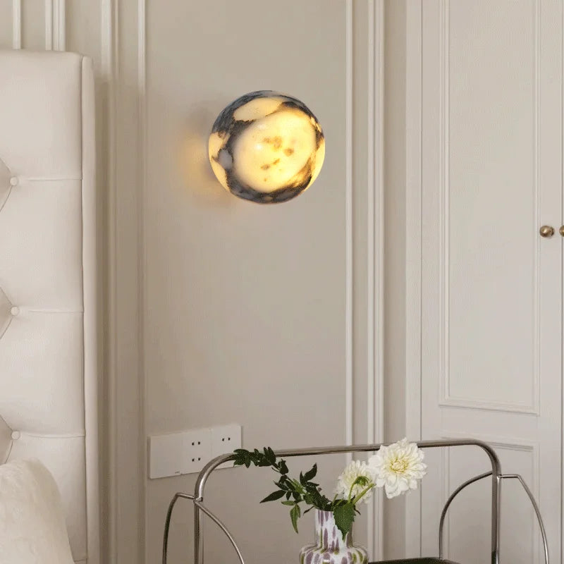 Zila Marble Globe Wall Light | Celestre