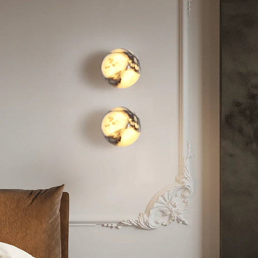 Zila Marble Globe Wall Light | Celestre