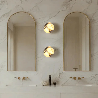Zila Marble Globe Wall Light | Celestre