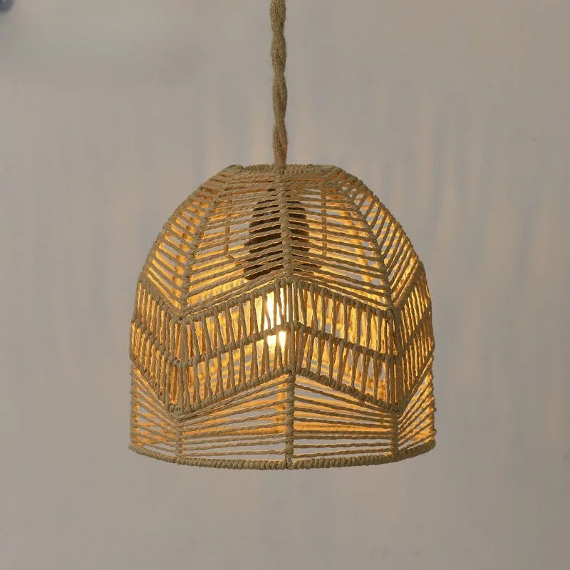 Elmar Handwoven Paper Rope Pendant Light | Celestre