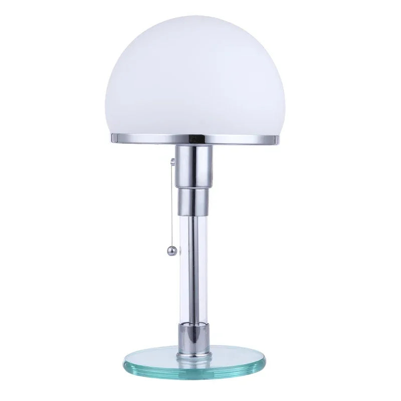 Mela Bauhaus Style Opal Glass Table Lamp | Celestre