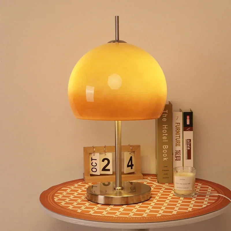 Melar Bauhaus Glass Mushroom Lamp Table Lamp | Celestre