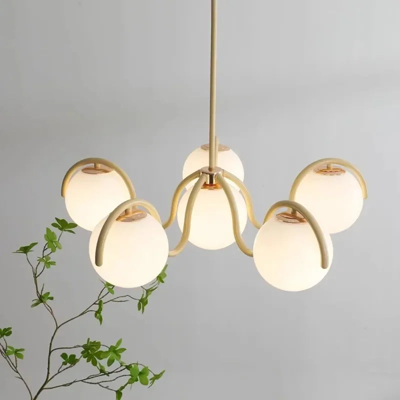 Veila French Round Glass Chandelier | Celestre