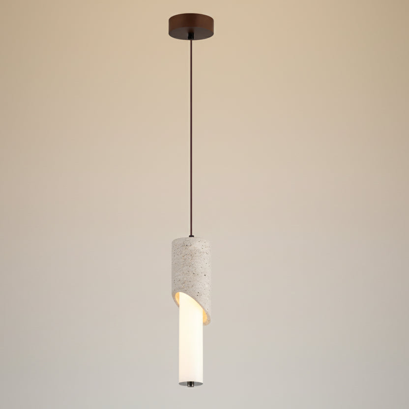 Bixo Travertine Capped Pendant Light Single Head | Celestre