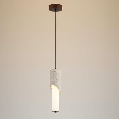 Bixo Travertine Capped Pendant Light Single Head | Celestre