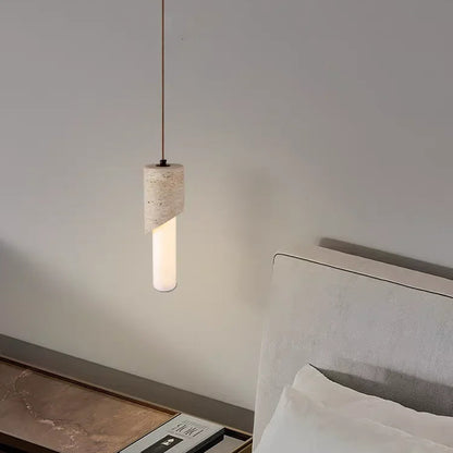 Bixo Travertine Capped Pendant Light | Celestre
