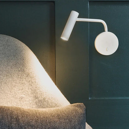 Lezo Swing Arm Tubular Wall Light White | Celestre
