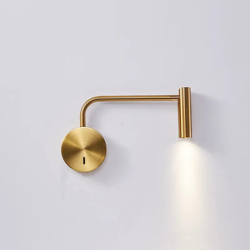 Lezo Swing Arm Tubular Wall Light | Celestre