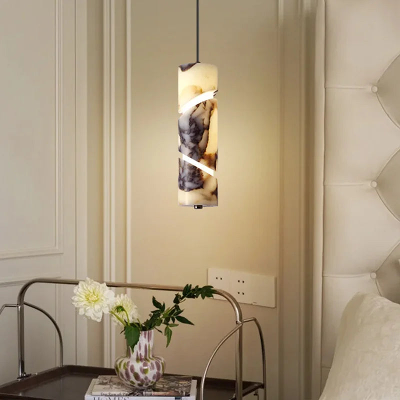 Brig Segmented Marble Pendant Light | Celestre