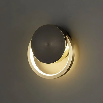 Hale Nordic Ring LED Wall Light Black Base D 15 cm | Celestre
