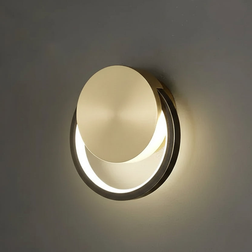 Hale Nordic Ring LED Wall Light Gold Base D 15 cm | Celestre