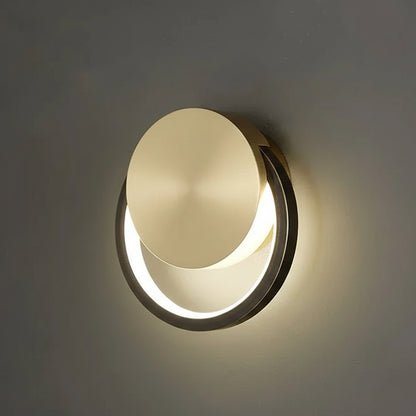 Hale Nordic Ring LED Wall Light Gold Base D 15 cm | Celestre