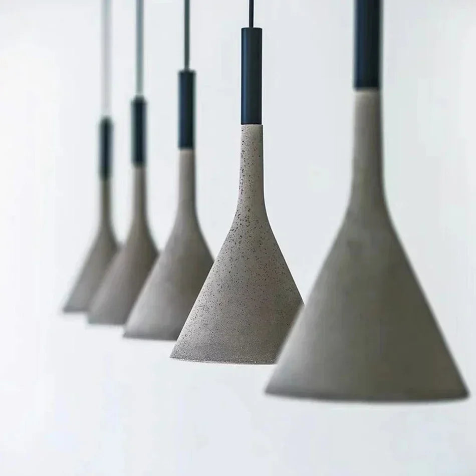 Evila Concrete Conical Pendant Light | Celestre