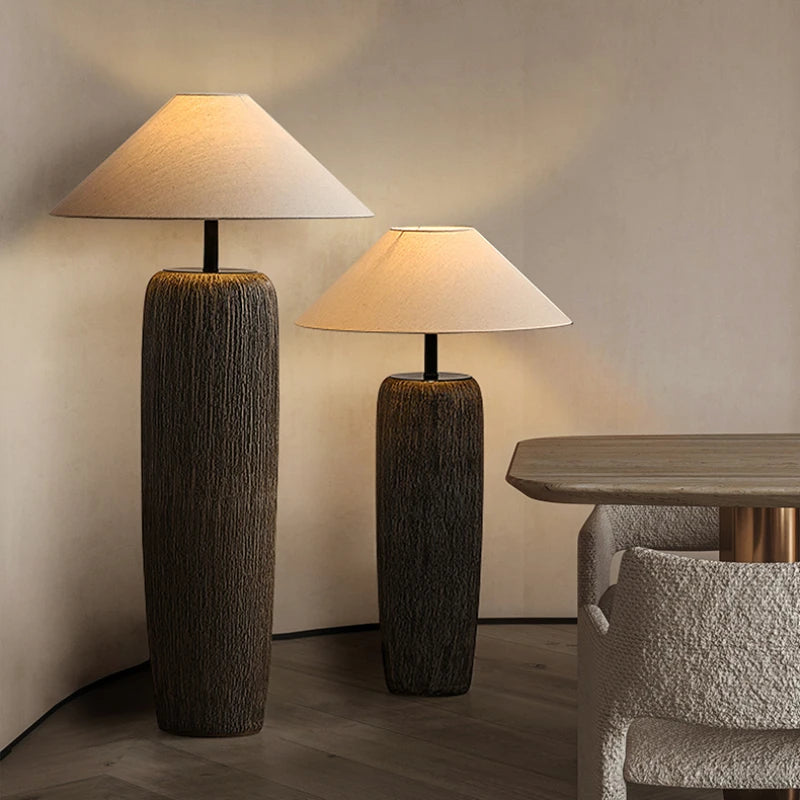 Estra Japanese Ceramic Floor Lamp | Celestre