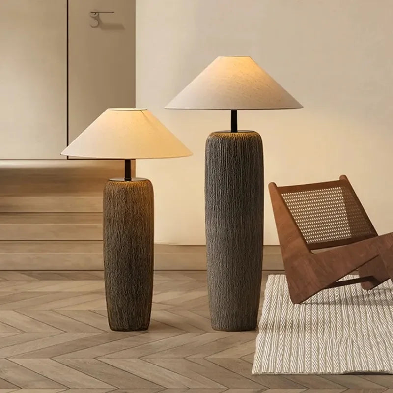 Estra Japanese Ceramic Floor Lamp | Celestre