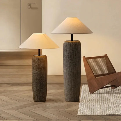 Estra Japanese Ceramic Floor Lamp | Celestre