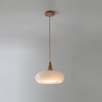 Maison Glass Pendant Light White 1 Head | Celestre