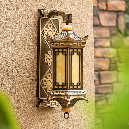Fave Oriental Pagoda Outdoor Wall Light | Celestre