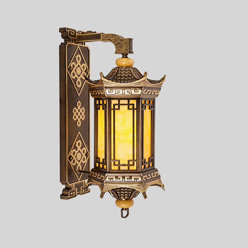 Fave Oriental Pagoda Outdoor Wall Light | Celestre