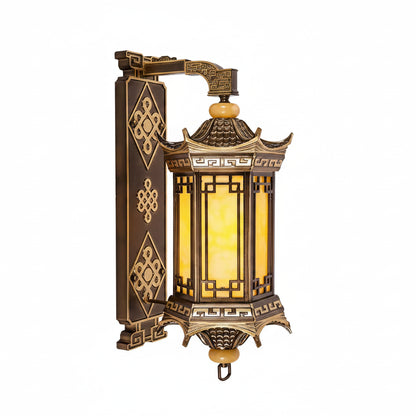 Fave Oriental Pagoda Outdoor Wall Light Default | Celestre