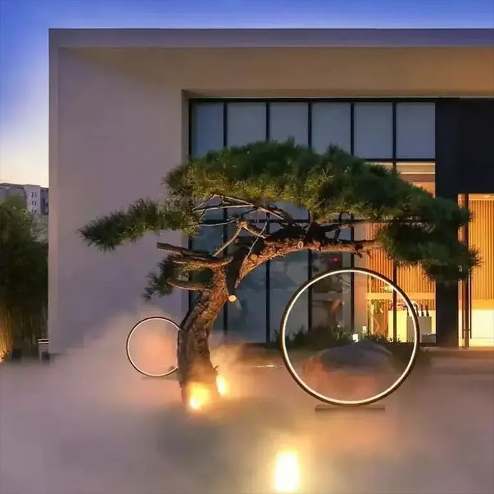 Ruza Ring Outdoor Floor Lamp | Celestre