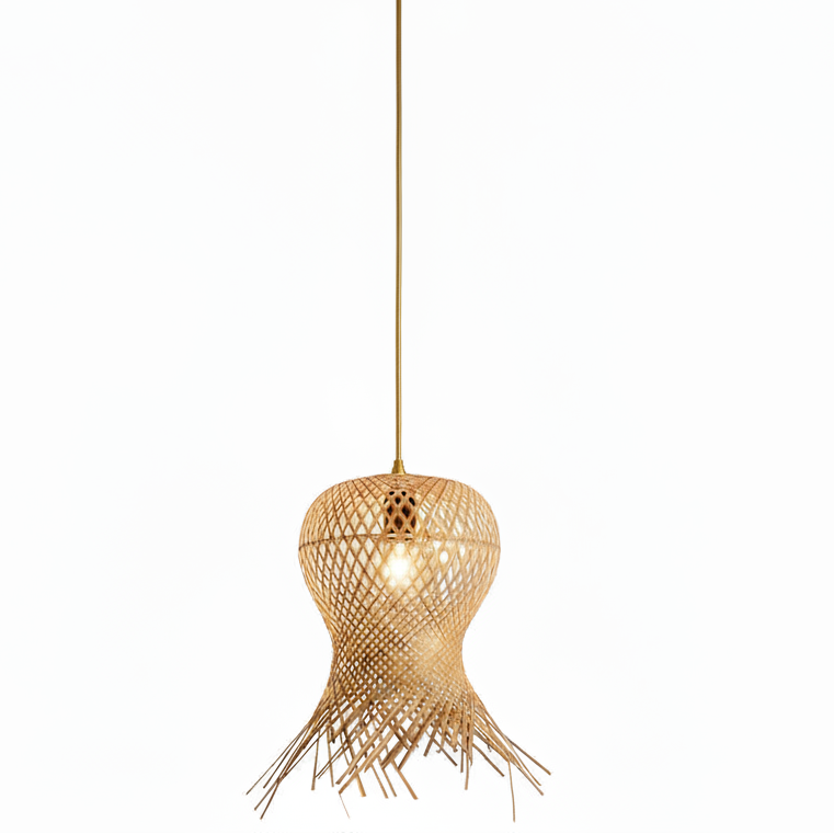 Bisa Fish Trap Weave Pendant Light | Celestre