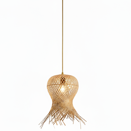 Bisa Fish Trap Weave Pendant Light | Celestre